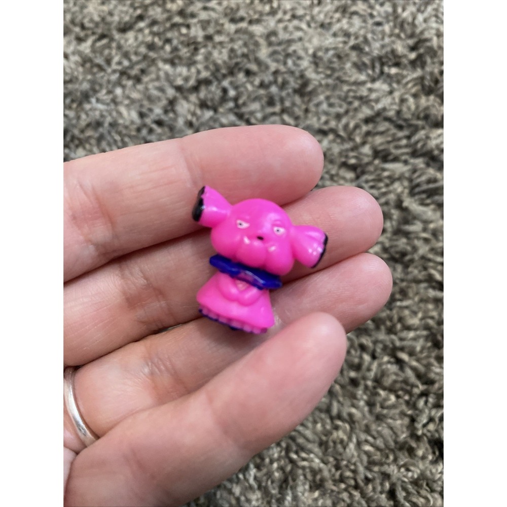 Vintage RL Pokemon Snubbull Hot Pink 1" Collectible Mini Figure Rare
